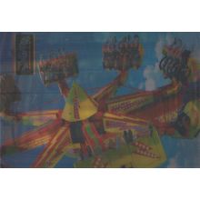 Flambards Theme Park Cornwall Thrill Ride Three Dimensional Postcard