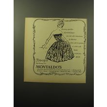 1960 Doop's and Montaldo's Dress by Martini Advertisement - Evening sparkler