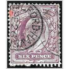 1902 King Edward VII 6d purple Used (as picture) C2-4