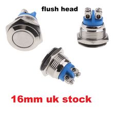 16mm Metal Heavy Duty Push Button Momentary 240v /12v screw terminals