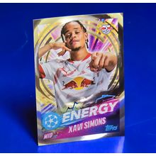 527 Xavi Simons (RB Leipzig) Topps UEFA Champions League 2024/25 Energy Sticker