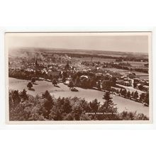 Forres from Cluny Hill Postcard RP Moray Scotland