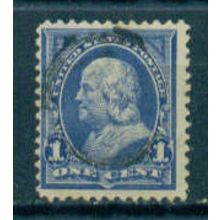 Used 264 1c Benjamin Franklin Barely Clears M03021