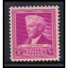 876 3c Luther Burbank Fine Plus MNH W1944