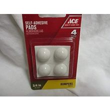 Self-Adhesive Bumper Tope Pads 3/4" White $ Pack