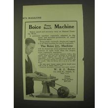 1922 Boice Pony Bench Machine Ad