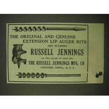 1922 Russell Jennings Extension Lip Auger Bits Ad