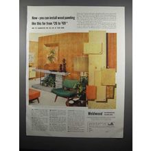 1954 Weldwood Hardwood Paneling Ad - You Can Install