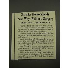 1964 Preparation H Ad - Shrinks Hemorrhoids