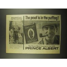 1964 Prince Albert Tobacco Ad - The Proof Is In The Puffing