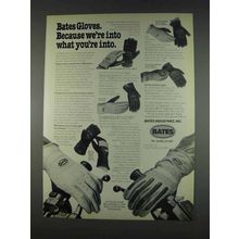 1982 Bates Gloves Ad - Winter, Motocross, Summer