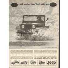 WILLYS MOTORS 1962 Jeep fleet only 4-wheel drive vehicles vintage ad