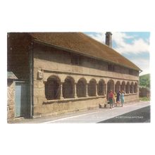 ALMSHOUSES, MORETONHAMPSTEAD, DEVON unused vintage postcard by J. Salmon (A) =