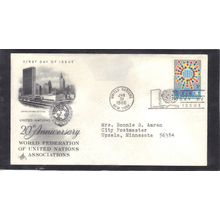 FDC Art Craft 154 5c Flags (Cachet-Typed/A) CV42692