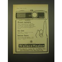 1965 Wallace Heaton Rollei 16 Camera Ad - Great Camera