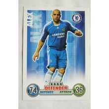 2007/08 Topps Match Attax Trading Card - Alex, Chelsea