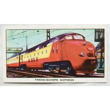 Kellogg card Story of the Locomotive 1 Trans-Europe Express