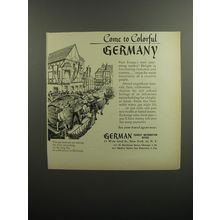 1952 German Tourist Information Office Ad - Come to Colorful Germany