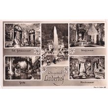 Linderhof German Greetings Real Photo Postcard
