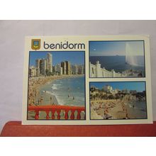 multiview, BENIDORM, SPAIN used postcard 1994 pm #