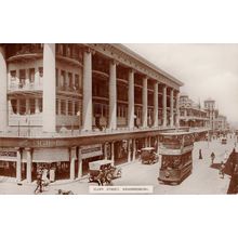 Castle Mineral Water Tram at Eloff Street Johannesburg South Africa Postcard