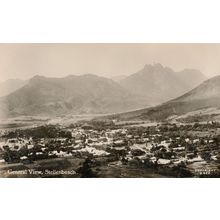 Stellenbosch Commanding Aerial South Africa Old Real Photo Postcard
