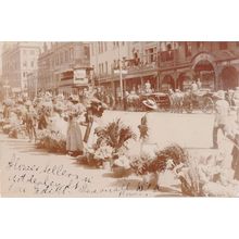 Johannesburg Flower Sellers at Tailors Real Photo South African Postcard