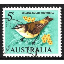 AUSTRALIA 1966: BIRDS DEFINITIVES - 5c YELLOW-TAILED THORNBILL USED (G2)