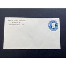 ICOLLECTZONE US U75 XF Mint Entire Cover Corner advertising (B400-21)