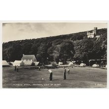 VENTNOR FLOWERS BROOK Tents Putting Castle mid 20th C. RPPC Valentines K 6469