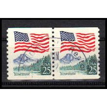 Used 2280 25c U.S. Flag Fine CNP Left 1 PA1060
