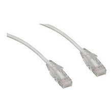Slim Cat6a White Copper Ethernet Cable, 10 Gigabit, 500 MHz, Snagless/Molded ...