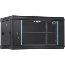 6U Wall Mount Network Server Cabinet, 15.5'' Deep, Server Rack Cabinet Enclo...