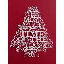6 x Tattered Lace Die Cuts The Most Wonderful Time of The Year Tree