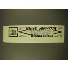1918 White Mountain Refrigerators Ad - The chest with the chill in it