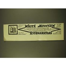 1918 White Mountain Refrigerators Ad - World's largest refrigerator factory