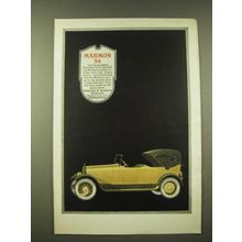 1918 Marmon 34 Open Model Ad