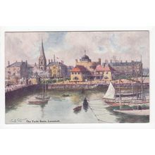 The Yacht Basin Lowestoft Art Postcard Suffolk AS3