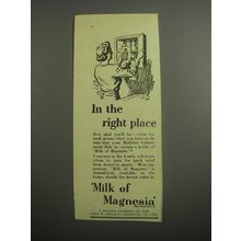 1948 Phillips Milk of Magnesia Ad - In the right place