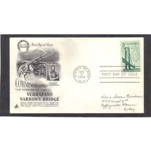 FDC Art Craft 1258 5c Verrazano Bridge (Cachet-Penciled/A) CV42083