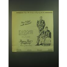 1945 Rogers Peet Clothes Ad - How to feel well-dressed