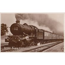 Cornish Riviera Express British Railways Real Photo English Series Old Postcard