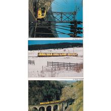 Le Train Jaune Pyrenees Cerdagne Eastern Pyrenees France 2x Postcard s
