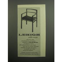 1955 Lehigh Chair by Harold Bartos Advertisement - Lehigh adds scope