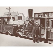 South Eastern Railway in Victorian 1885 Train Conductor Postcard