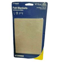 Self-Stick Furniture Felt Sheet Cut into Any Shape Oatmeal 4-1/2" x 6" Sheets