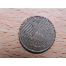 Brazil Brasil 2011 5 Centavos Coin