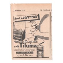 TILUMA tile refix by J H SANKEY of ILFORD, ESSEX : Original Vintage 1956 Advert