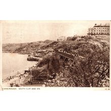 Postcard South Cliff and Spa, Scarborough, Yorkshire