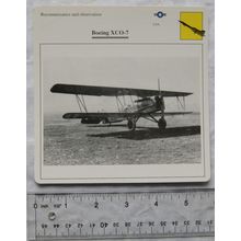 Boeing XCO-7 - USA - Recon & Observation - Collectors Club Card